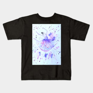 Ballerina Dancing in the Sky Kids T-Shirt